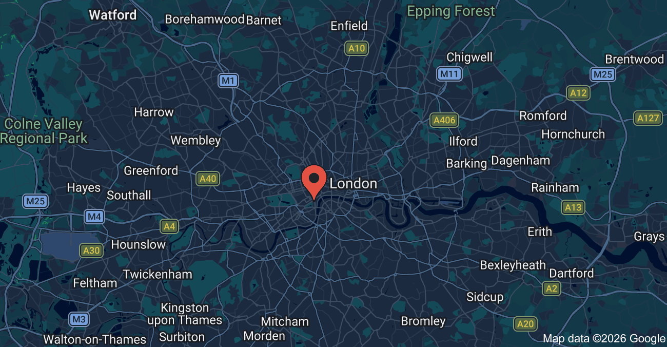 Map showing EWR waste collection coverage across London